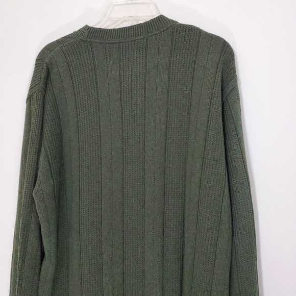 Bill Blast Green Pullover Ribbed Sweater, Size Large - Picture 6 of 11